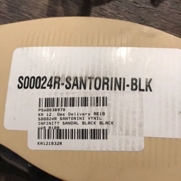 Kaanas Santorini Infinity Sandal Black Size 6 NWT - Picture 7 of 10